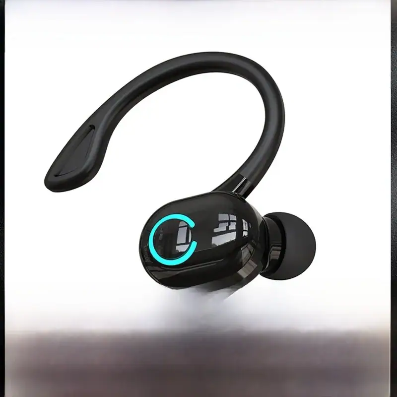 Bluetooth 5.2 Business Wireless Headphone Ear-Hook HIFI Bass Noise Cancelling Earphone With Mic Earbuds Sport Game Headset