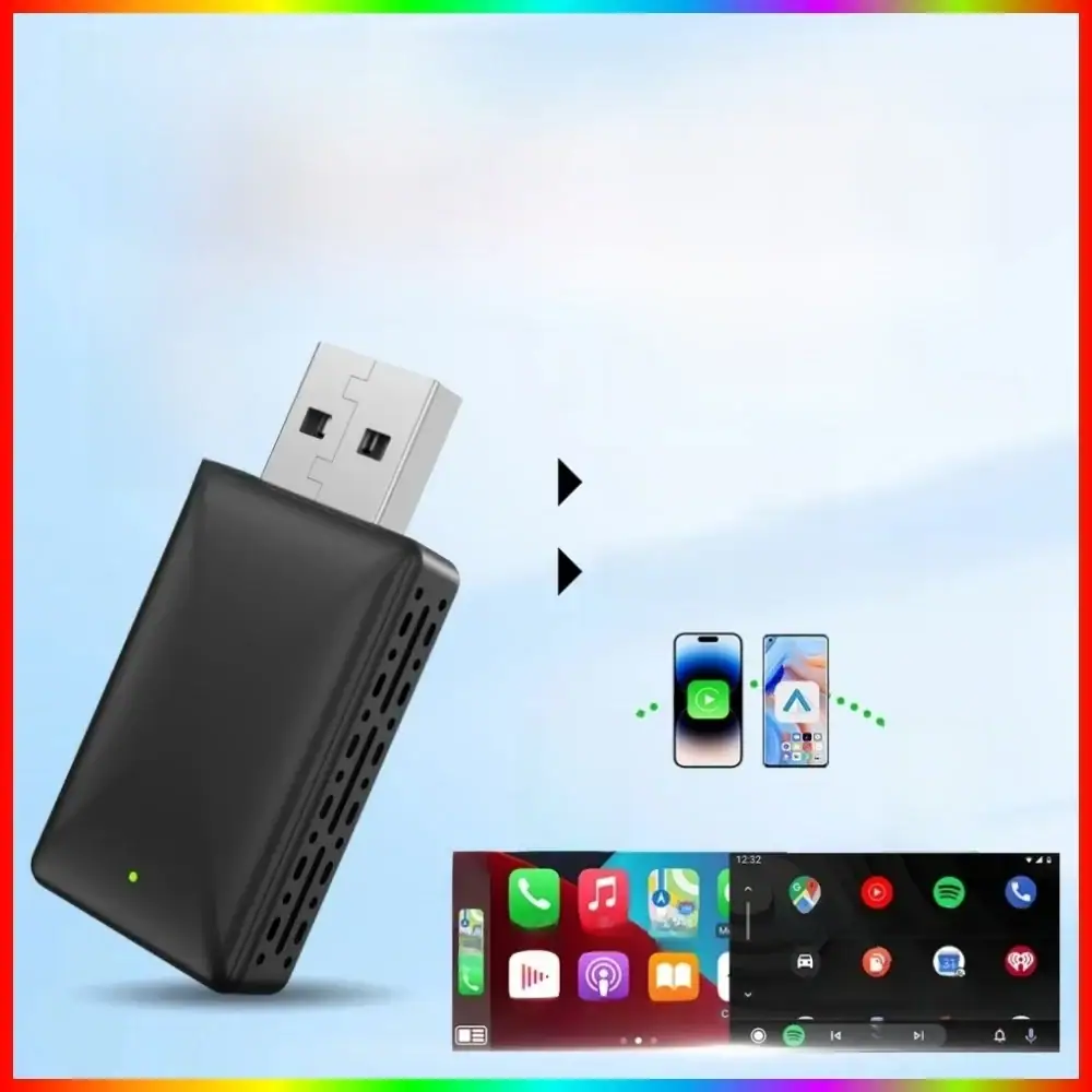 Wireless Carplay Adapter Android Auto Wireless Smart Dongle 2in1 For Volvo XC40 XC60 XC90 S60 S90 V40 V60 V90