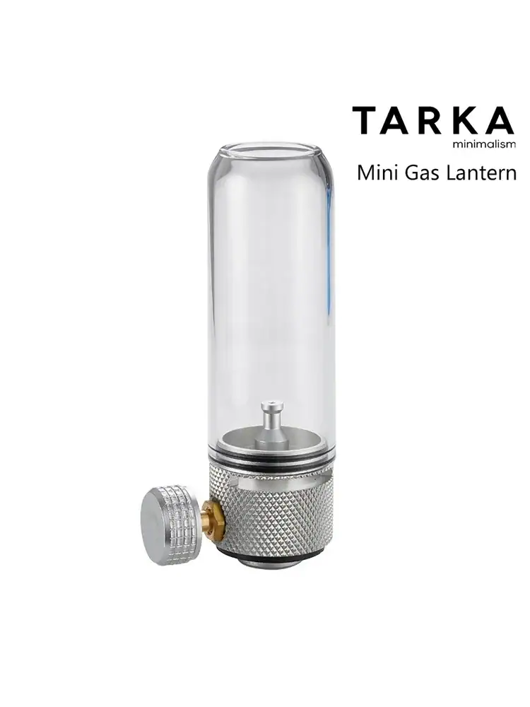 Candlestick-Style Metal Gas Lantern Coreless Vapor Lamp for Ambient Camping Tent Lighting Canopy Outdoor Light