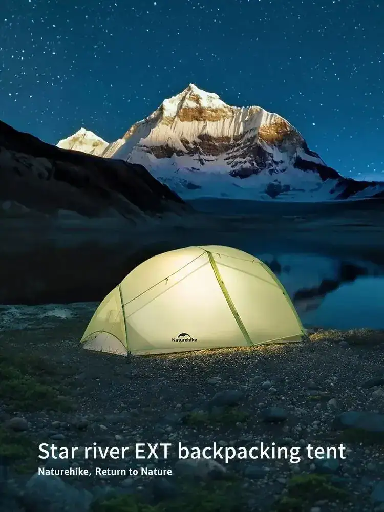 Naturehike 2025 Star Trail Ultralight 3-Season Hiking Tent Waterproof Ventilated Breathable Single Camping Tent