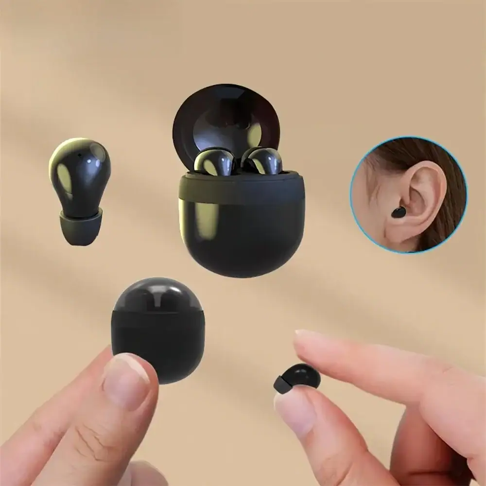Invisible Headphones TWS Wireless Earphones Bluetooth 5.3 Headsets HiFi Noise Reduction In-Ear Earbuds for Xiaomi iPhone