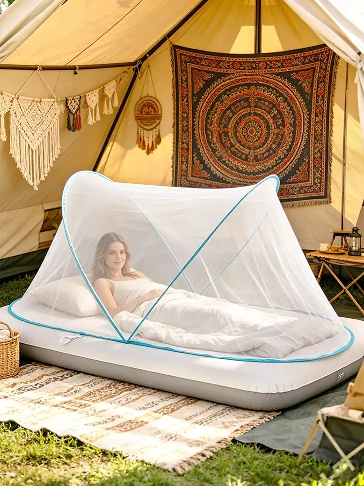 Pop Up Mosquito Net Lightweight Foldable Camping Tent Home Bed Student Dormitory Outdoor Party Picnic Travel