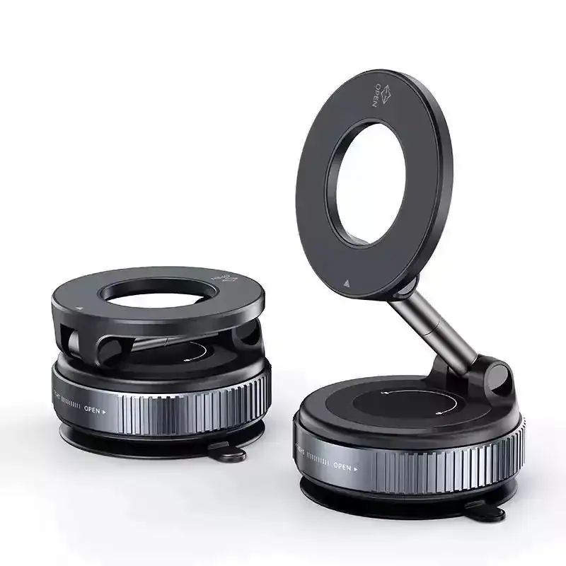 Vacuum Magnet Car Bracket Upgraded Version Multi-angles Adjustment Strong Magnetic Suck Foldable Car Navigation Phone Holder