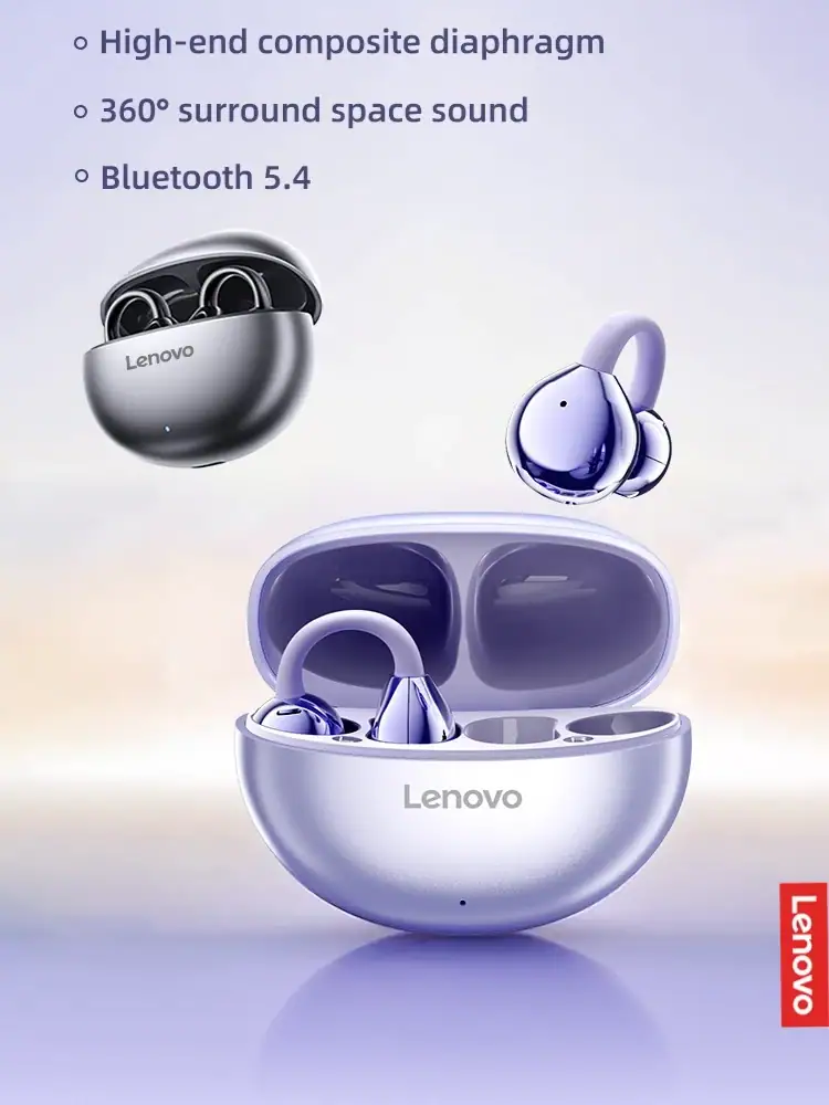 Lenovo Wireless Bluetooth 5.4 Earphones TWS Panoramic Sound Effects Ultra Long Battry Life Headphones Comfortable To Wear TA410