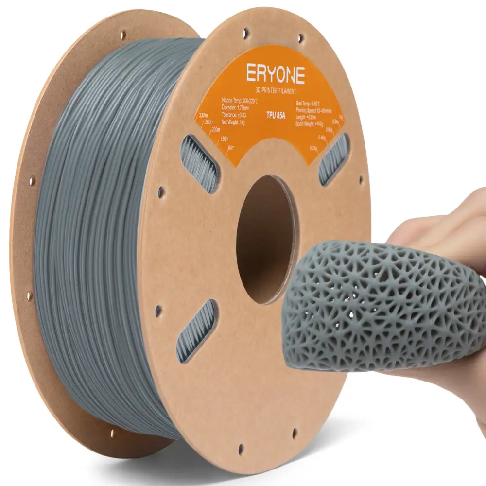ERYONE TPU 85A Filament 1.75mm +/-0.03mm, Flexible TPU 85A 3D Printer Filament Lowest Price