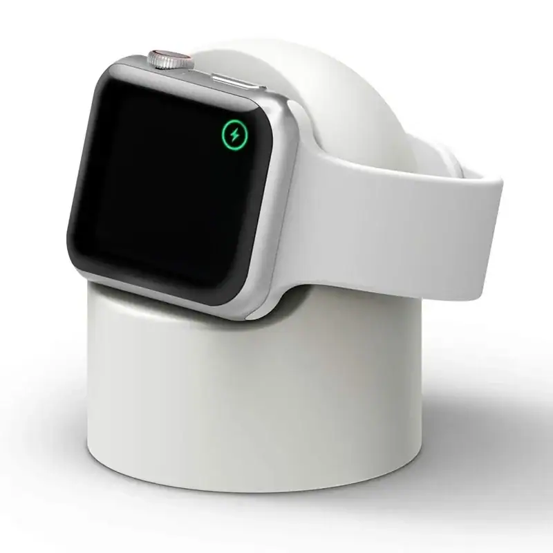 Charger Stand For Apple Watch Series 9 8 7 6 5 3 Ultra 1 2 SE Charger Dock Station Silicone Bracket Iwatch Charging Cable Holder
