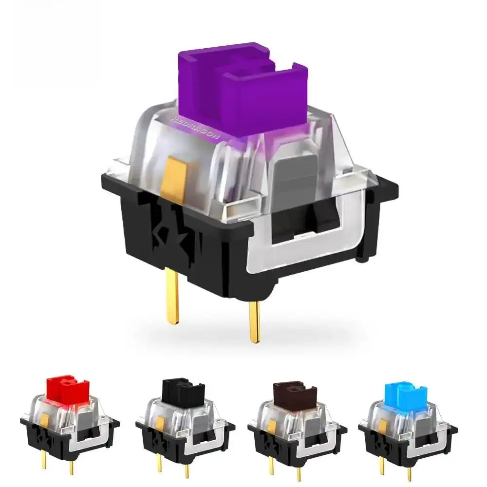 REDRAGON SMD RGB MX Switch 3Pin Clicky Linear Tactile Silent Brown Purple Switche For Backlit Mechanical Keyboard