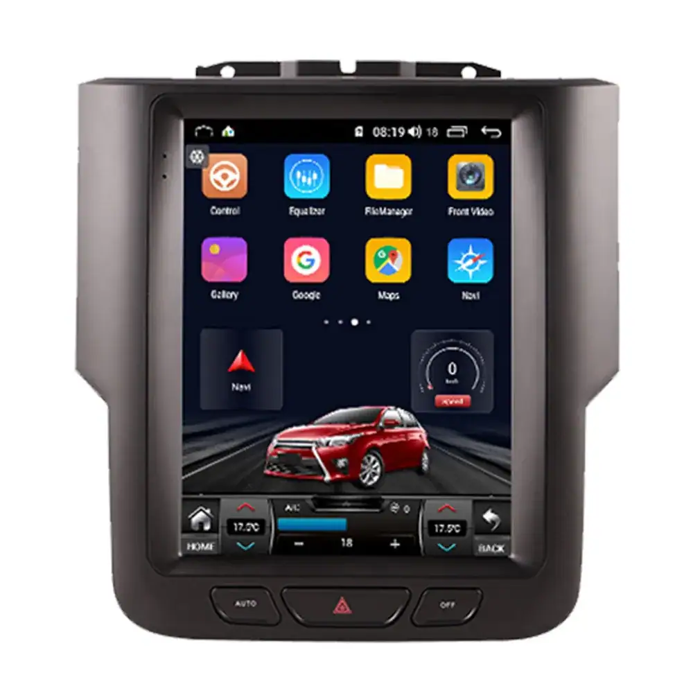Carplay Car Radio Gps Car Accessories Car 10.4 Inch Android Head Unit For 2013-2018 Dodge Ram 1500 250