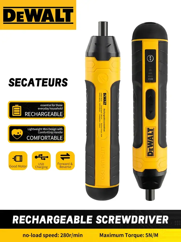 DEWALT cordless electric screwdriver 1300mAh rechargeable adjustable drill multifunctional disassembly HT422