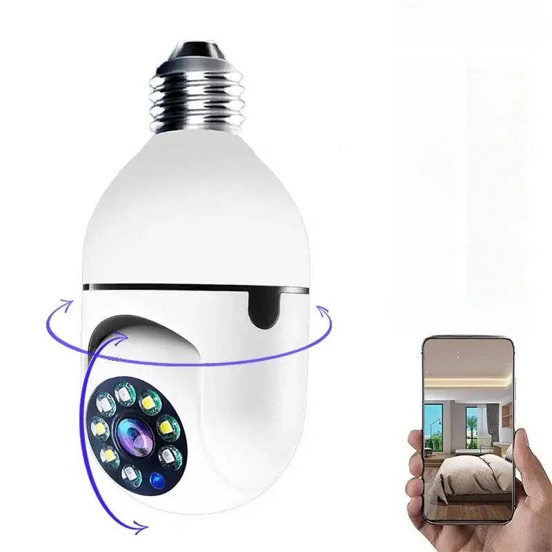 4G WiFi IP Camera E27 Bulb Cam 3MP Wireless Baby Monitor AI Tracking Security Video Surveillance Pet Cam SmartLife Indoor