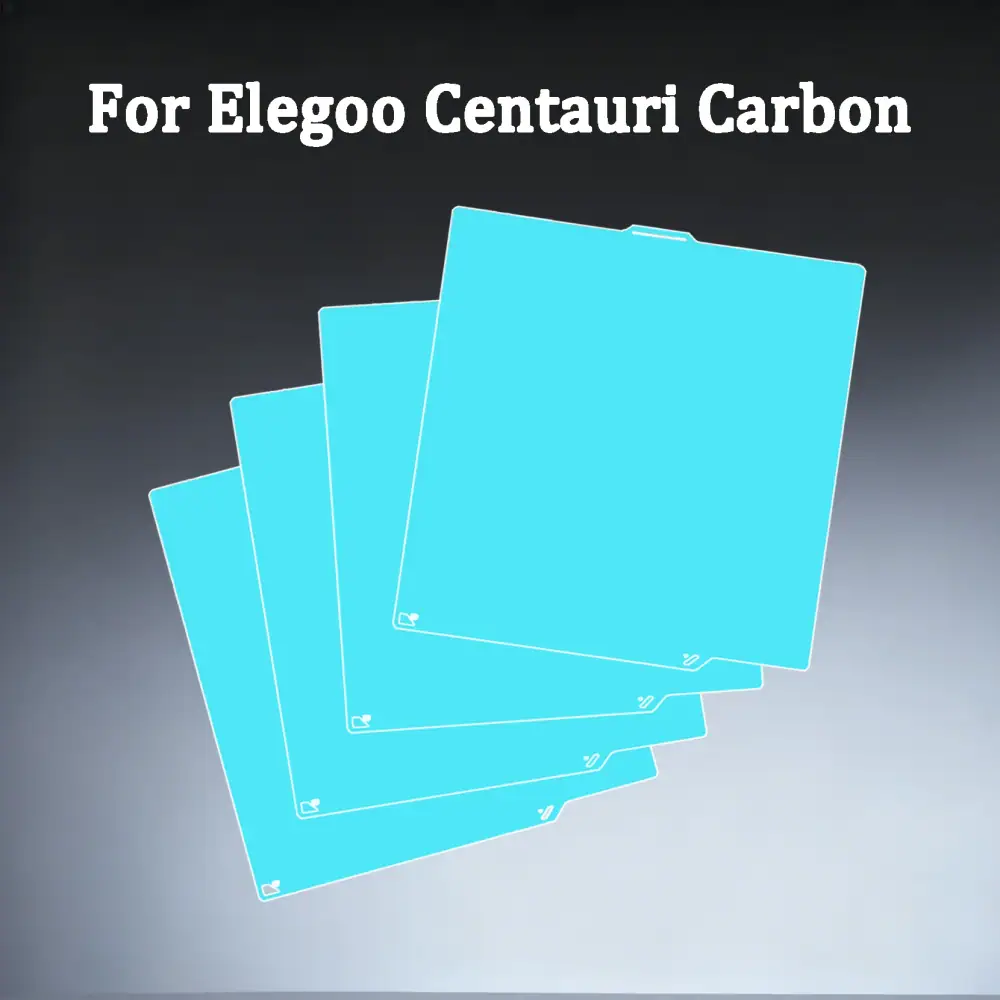 Glacier Cold Build Plate For Elegoo Centauri Carbon Heat Bed High Viscosity Two Sided Printing 261mm*270mm 3D Printer Parts