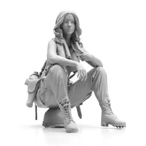 1/24 Resin Model Figure GK，Unassembled and unpainted kit