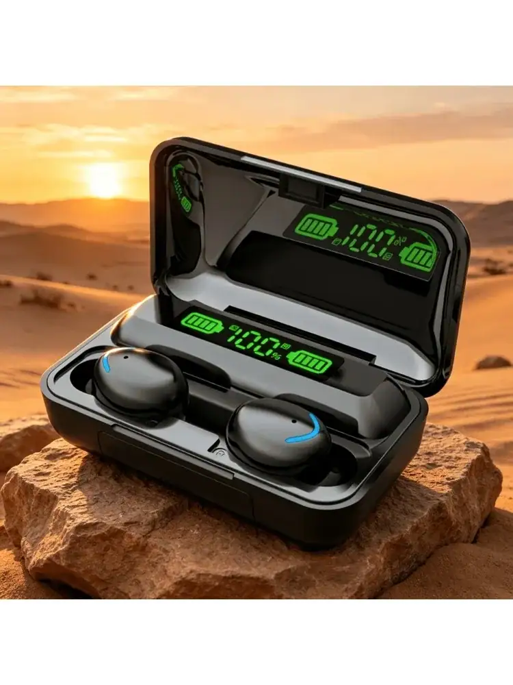 Bluetooth Headphones 9D Stereo High Bass Sport Earphones Handfree Touch Control Tws Wireless Earbuds Waterproof Headset