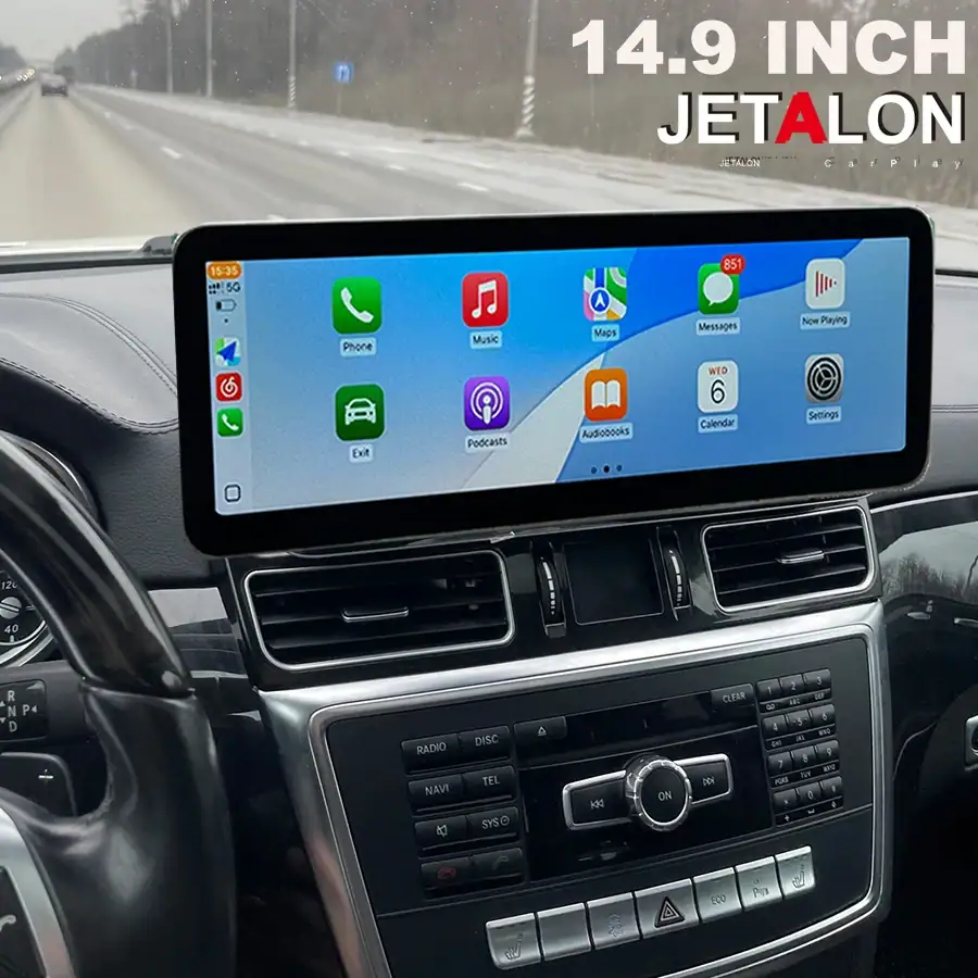14.9" Car Radio For Mercedes Benz ML GL GLE GLS W166 X166 2012-2019 Android 15 Wireless Carplay Touch Screen Navigation GPS BT