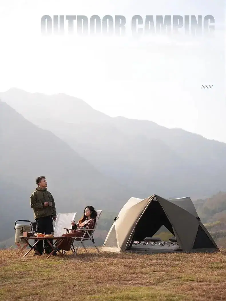 Folding Camping Tent Quick Opening Tent Outdoor Sunshade Rainproof Tent Beach Picnic Sunshade Camping Equipment