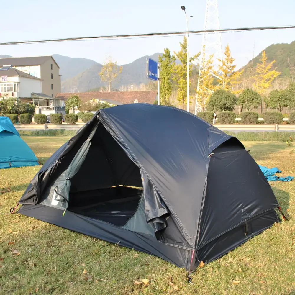 Tent, Ultralight 20D Silicone Nylon Camping Tent 2 Person, CZX-435B Outdoor Tent 2 Person Tent with Footprint