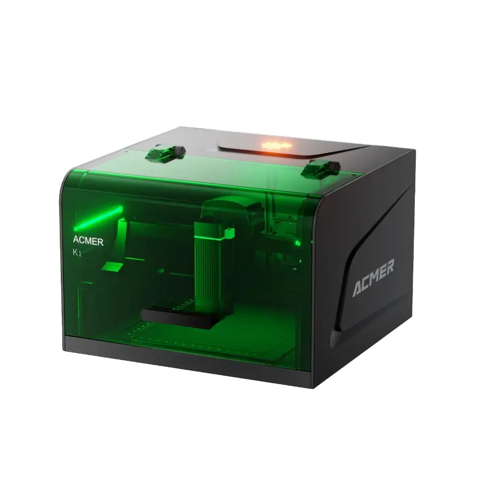 ACMER K1 Laser Engraver Enclosed CNC Machine Logo Marking Machine DIY Design Painted Paper Leather Wood Acrylic