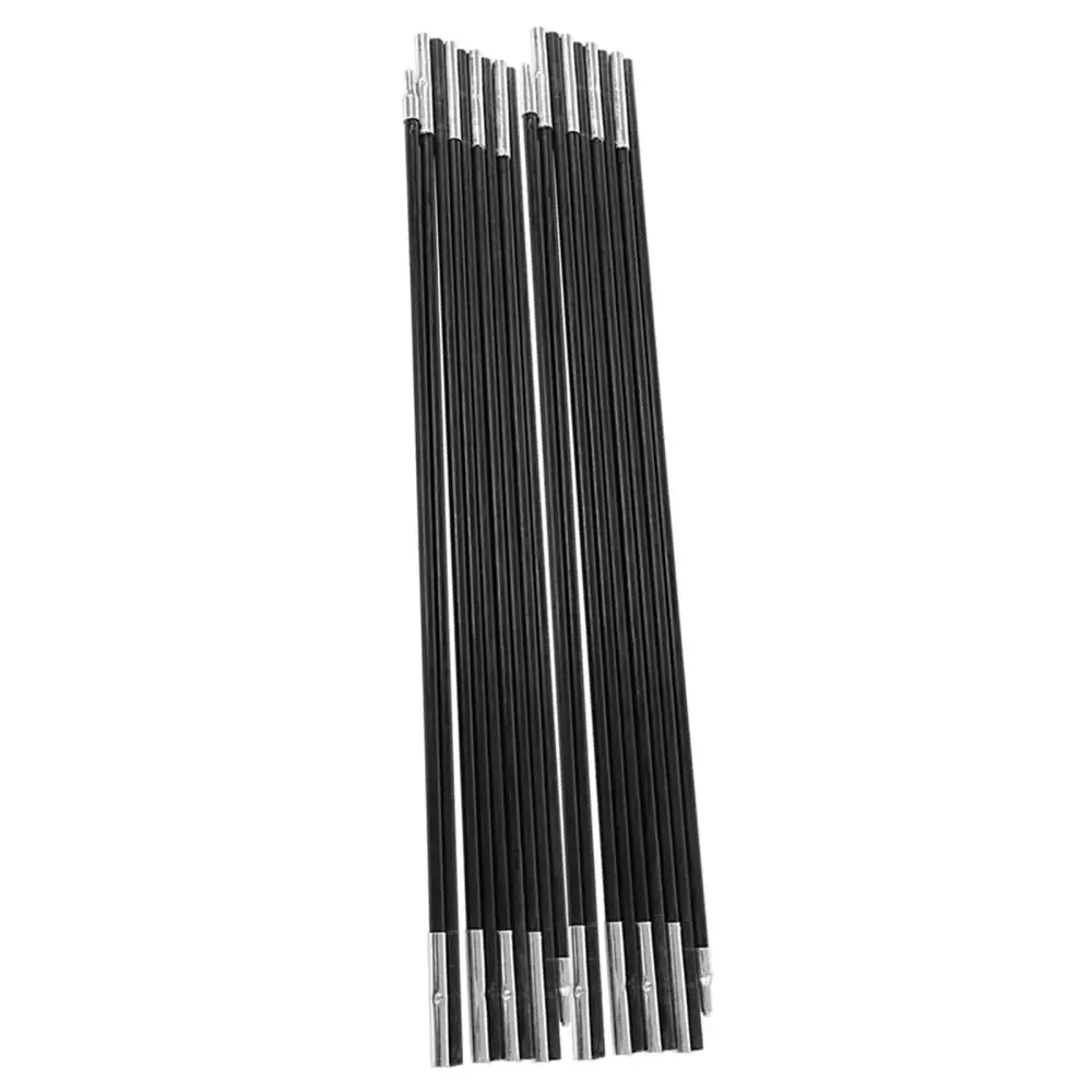 4.9M Fiberglass Camping Tent Pole Bars Outdoor Support Rods Awning Frames Kit for 7 to 8 Person Camping Tent