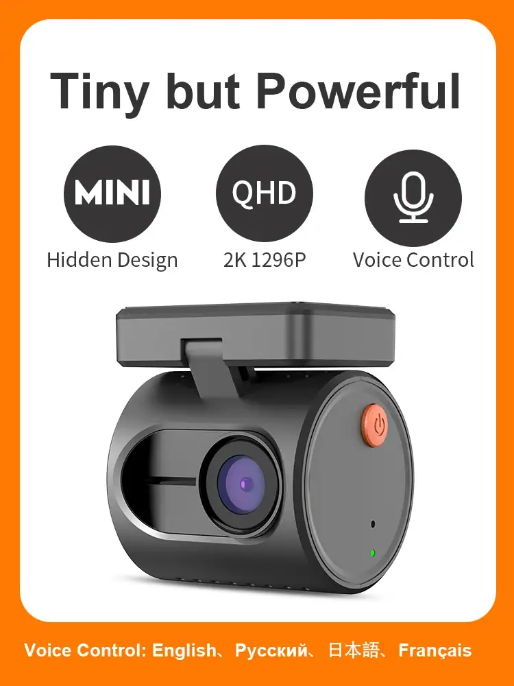 2K Dash Camera For Car DVR Dash Cam KAWA 3 Video Recorder Voice Control(Optional) Night Vision WiFi APP Monitor WDR