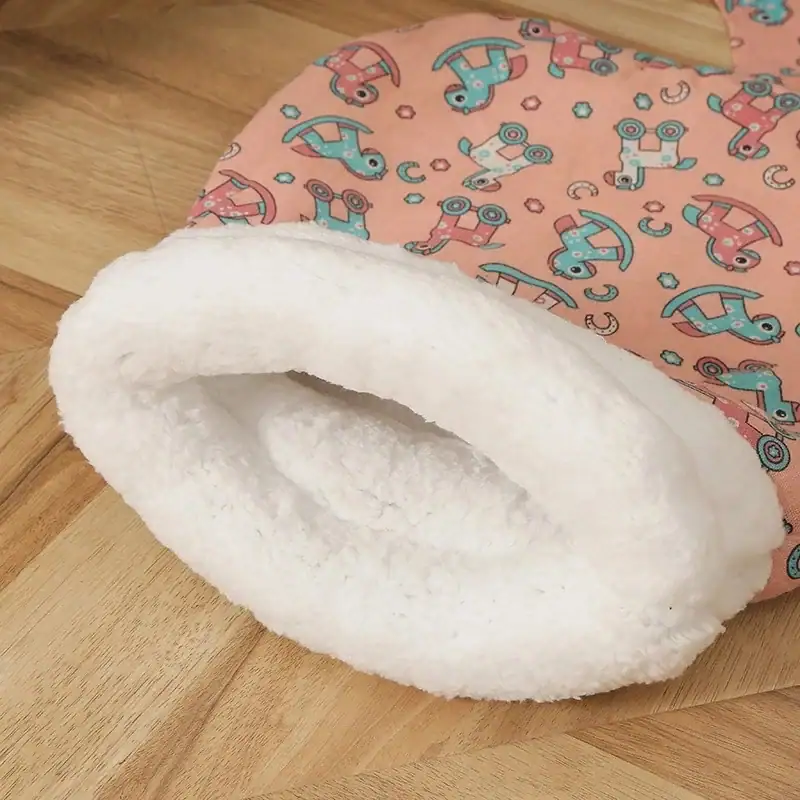 Cat Sleeping Bag Soft Cuddly Fluffy Feel Thickened Pet Pocket Type Quilt Bed Kitten Puppy Soft Comfortable Warm Nest Pet