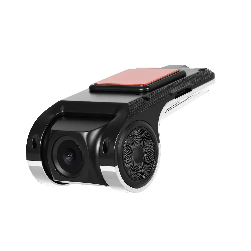 Podofo Car USB DVR Dash Cam 720P HD Video Recorder with ADAS LDWS FCWS Driving Safety Alarm System 170° Wide Angle Lens Loop Recording G-Sensor Night Vision Dashboard Camera