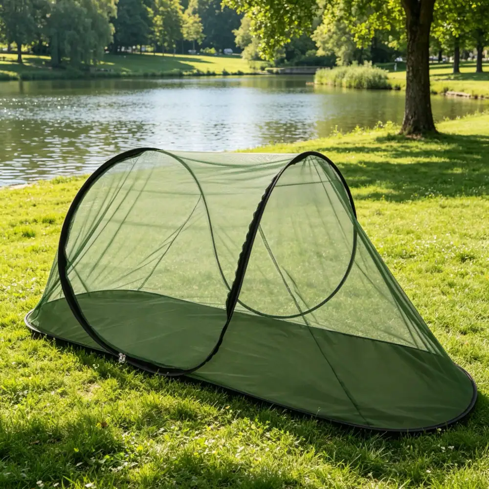Pop Up Mosquito Net with Breathable Mesh Lightweight Outdoor Instant Camping Tent Army