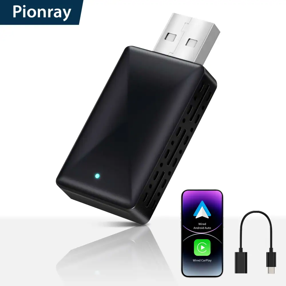 Pionray 2in1 Wireless CarPlay Adapter Car Intelligent Systems Android Auto For VW Toyota Nissan Honda Ford Benz