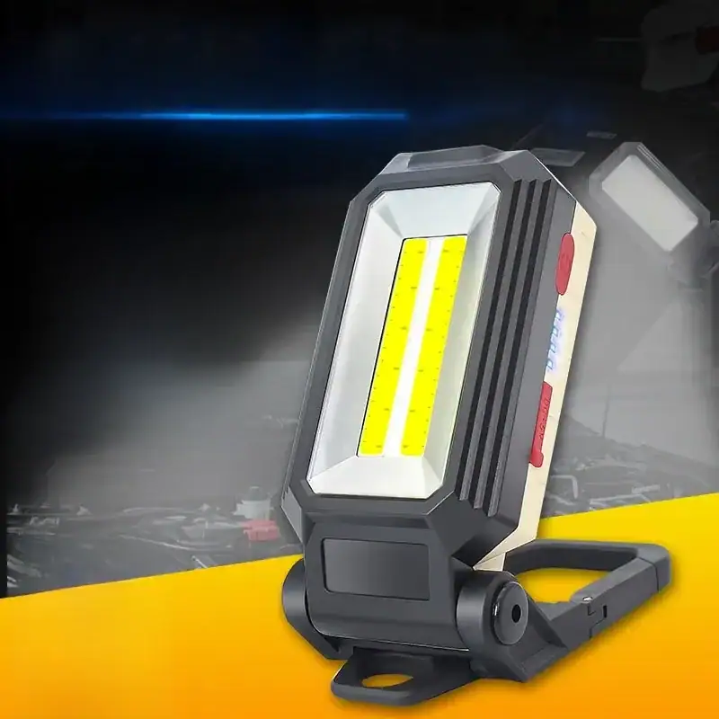 COB Magnetic Work Light Adjustable Folding Strong LED Searchlight Flashlight Waterproof Emergency Camping Tent Lantern With Hook
